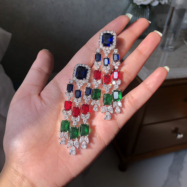 Multi Dangler Earrings Zayn Luxury Jewellery